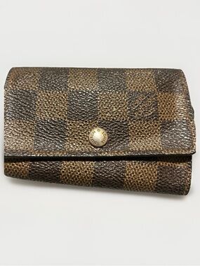 Louis Vuitton Damier Ebene 6 Key Holder Wallet Authentic Vintage